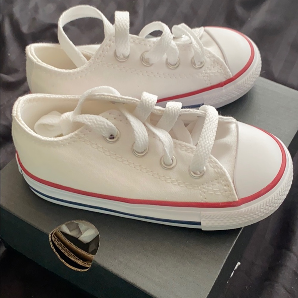 White low converse 6c